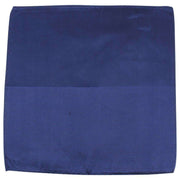 Knightsbridge Neckwear Ribbed Silk Pocket Square - Navy