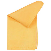Knightsbridge Neckwear Ribbed Silk Pocket Square - Yellow