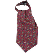 Knightsbridge Neckwear Small Paisley Silk Cravat - Wine