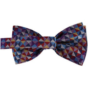 Knightsbridge Neckwear Squares Silk Bow Tie - Multi-colour