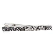 Knightsbridge Neckwear Swirl Tie Clip - Silver