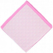 Michelsons of London 4 Pattern Silk Pocket Square - Pink