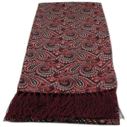 Michelsons of London All Over Paisley Silk Scarf - Burgundy