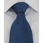 Michelsons of London Basic Neat Polyester Tie - Teal Blue