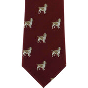 Michelsons of London Beagle Silk Tie - Wine