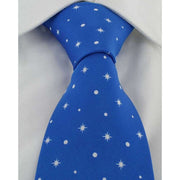 Michelsons of London Flying Santa Claus Polyester Tie - Blue