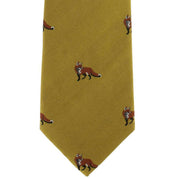 Michelsons of London Fox Silk Tie - Gold