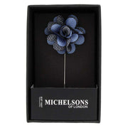 Michelsons of London Pin Dot Flower Lapel Pin - Light Blue