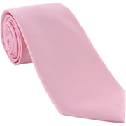 Michelsons of London Plain Ployester Tie - Pink