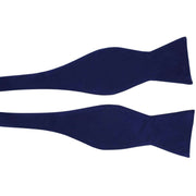 Michelsons of London Plain Silk Bow Tie - Royal Blue