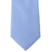 Michelsons of London Plain Twill Silk Tie - Light Blue