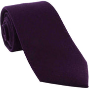 Michelsons of London Plain Wool Tie - Purple