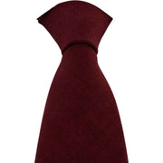Michelsons of London Plain Wool Tie - Wine