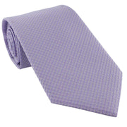 Michelsons of London Semi Plain Tie and Pocket Square Set - Lilac