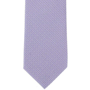 Michelsons of London Semi Plain Tie and Pocket Square Set - Lilac