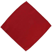 Michelsons of London Semi Plain Tie and Pocket Square Set - Red