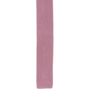 Michelsons of London Silk Knitted Skinny Tie - Pink