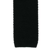 Michelsons of London Silk Knitted Tie - Black