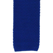 Michelsons of London Silk Knitted Tie - Blue