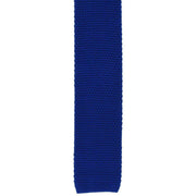 Michelsons of London Silk Knitted Tie - Blue