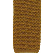 Michelsons of London Silk Knitted Tie - Gold
