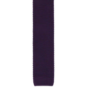 Michelsons of London Silk Knitted Tie - Purple