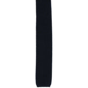 Michelsons of London Skinny Silk Knitted Tie - Navy