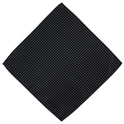 Michelsons of London Spot Polyester Tie and Pocket Square Set - Black/White