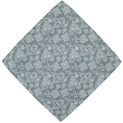 Michelsons of London Sprawling Floral Polyester Tie and Pocket Square Set - Grey