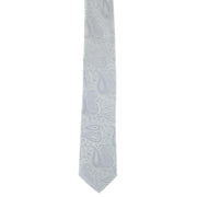 Michelsons of London Tonal Paisley Polyester Tie - Silver