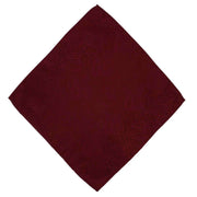 Michelsons of London Tonal Polyester Paisley Pocket Square and Tie Set - Dark Red
