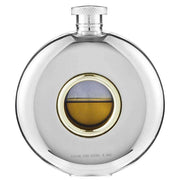 Orton West 4oz Celtic Porthole Hip Flask - Silver
