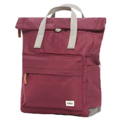 Roka Canfield B Medium Sustainable Nylon Backpack - Plum Burgundy