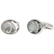Simon Carter Maurice Mother of Pearl Cufflinks - Grey