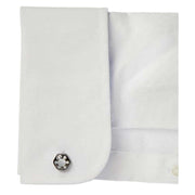 Simon Carter Radial Mother of Pearl Cufflinks - Grey/White