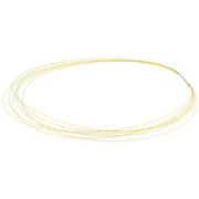 Ti2 Titanium Multi Strand Stainless Steel Necklace - Yellow