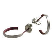 Ti2 Titanium Small Hoop Earrings - Coffee Brown