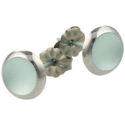 Ti2 Titanium Stud Earrings - Sky Blue