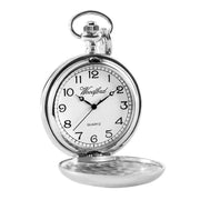 Woodford Glit Celtic Quartz Chain Pocket Watch - Silver/Gold