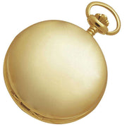 Woodford Gold Plated Polished Full Hunter Quartz Pocket Watch - Gold