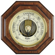 Woodford Veneered Barometer - Brown/Bronze