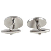 Zennor Sheep Illustration Cufflinks - White/Silver